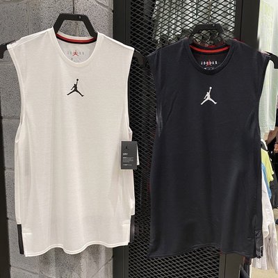 熱銷 Nike耐克AJ喬丹Jordan籃球訓練運動速干無袖T恤坎肩背心男 DC3237青梅精品