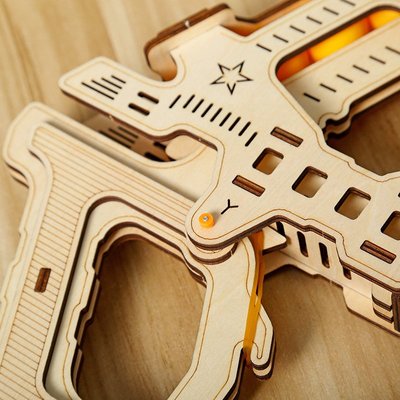 立體拼圖新品 弓弩3D立體拼圖 益智拼裝玩具DIY創意收納盒