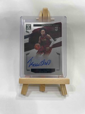 2020-21 IMPECCABLE ISAAC OKORO CAVS STAINLESS STARS AUTO RC