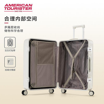 旅行箱美旅行李箱新秀麗Samsonite聯保高顏值20寸登機鋁框旅行拉桿箱NG7