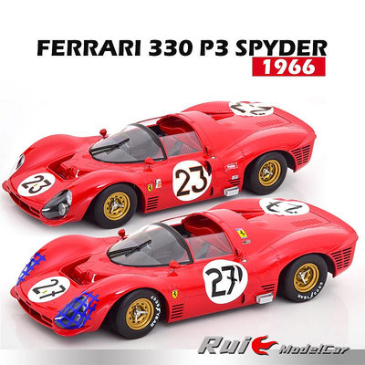 汽車模型 合金模型車 原廠模型車預1:18 Werk83法拉利Ferrari 330 P3 Spyder 1966汽車模型擺件