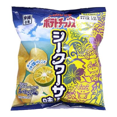 Mei 小舖☼預購 日本 沖繩限定 石垣の塩 香檸 檸檬 洋芋片 約58g/包