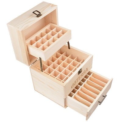 超特價高質感 多特瑞doTERRA 三層松木木盒59格精油實木盒收納盒 純松木盒 5ml-15ml實木盒