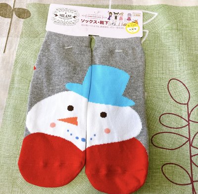 兒童襪 童襪 襪子 短襪 雪人襪