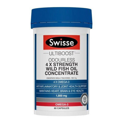 下標前請聯繫-代購澳洲Swisse Ultiboost 4 x Strength　魚油 (60顆)