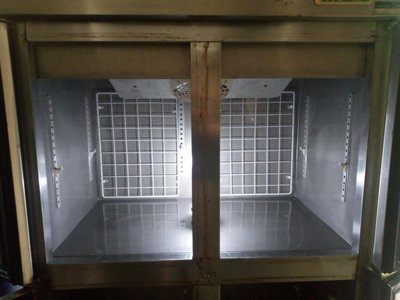 四門風冷上凍下藏白鐵冰箱 營業用冰箱 自動除霜