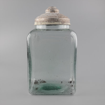 YUCD正刻老品-氣泡老玻璃-糖果罐(中型)210101-2