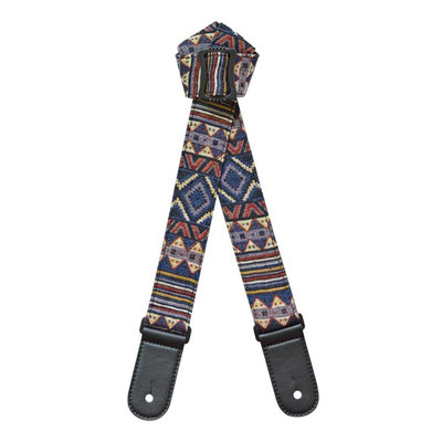 棉質 幾何圖案 民族風 烏克麗麗 背帶 Ukulele Strap 1.5吋寬 (3.81公分) - 【黃石樂器】