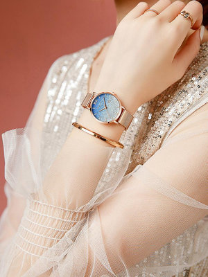 女生手錶 男士手錶 情人節禮物送女友手錶高端名牌女款腕錶高顏值輕奢小眾瑞士風進口
