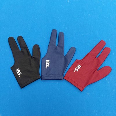 全揚撞球 韓國IBS全指手套 顏色：黑、紅、深藍、淡藍˙ 材質：萊卡布亮麗光滑 打球的必備