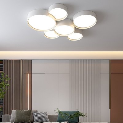 客廳燈簡約現代2022年新款極簡白色臥室廣東中山創意個性吸頂燈具