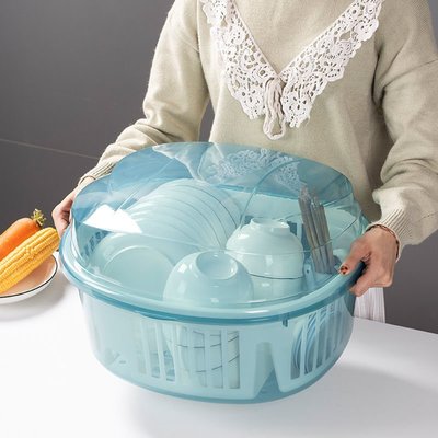 下殺-瀝水碗架放碗筷收納盒家用碗碟盤子收納廚房臺面碗櫃餐具置物架