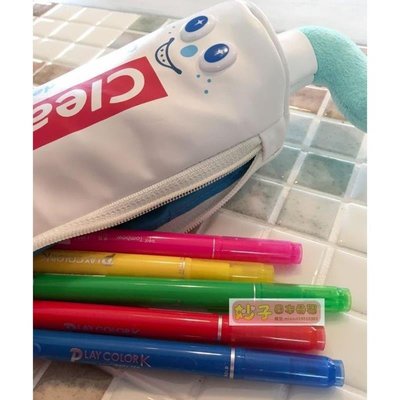 現貨日本GLADEE 牙膏筆袋文具盒鉛筆盒化妝包皮革原創圣誕禮物~特價