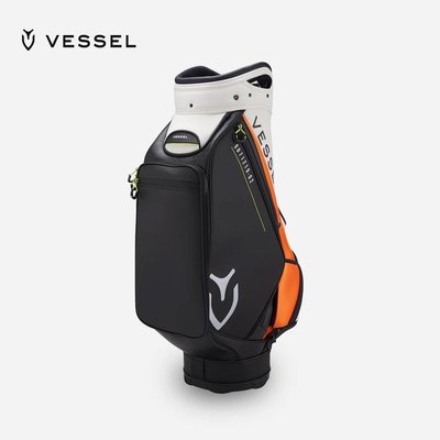 【熱賣精選】VESSEL高爾夫球包男士 9寸皮革防水潑golf bag職業球袋可裝全套桿