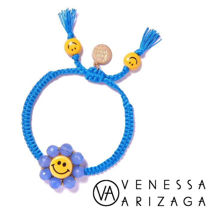 Venessa Arizaga HAPPY FLOWER 笑臉藍色手鍊