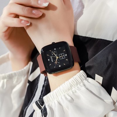 新款手錶女 百搭手錶女2021新款珂紫硅膠女錶時尚中性女士手錶潮流氣質手錶女腕錶石英錶