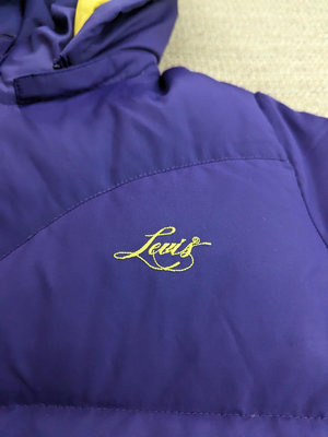 Levi's 紫色羽絨外套 短版保暖羽毛外套 M號 L號
