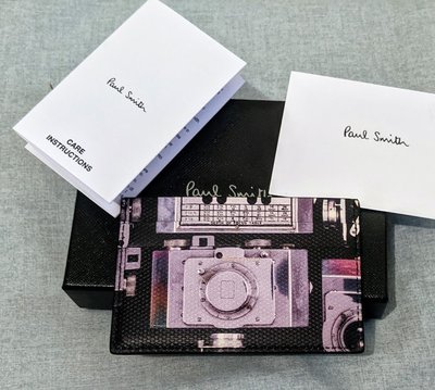 〔英倫空運小鋪〕*超值折扣特區 英國代購 55折 Paul Smith 相機 印花 票夾 卡夾 (有檔期)