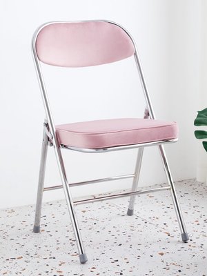 簡約電腦椅家用折疊椅子靠背凳子洽談會議椅美甲化妝椅