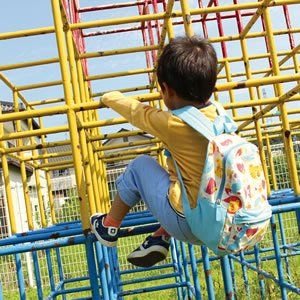 【現貨】【wendy kids】日本進口 DECOLE Brick Block 後背包 兒童 動物圖案 藍色