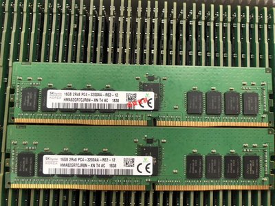 SK海力士16G 2Rx8 PC4-3200AA-RE2 ECC REG DDR4 RDIMM伺服器記憶體