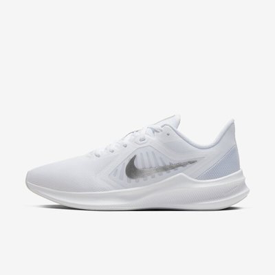 南◇2021 3月 Nike Downshifter 10 CI9984-100 全白色 白銀色 慢跑鞋 訓練 運動