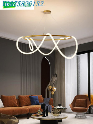 客廳臥室吊燈具現代簡約大氣長條硅膠客廳燈8588圖750*1000