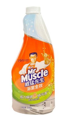 【B2百貨】 威猛先生浴室清潔劑重裝瓶-除垢(500g) 4710314475130 【藍鳥百貨有限公司】