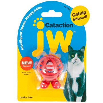 美國 JW 貓草玩具 寵物安撫潔牙玩具 寵物貓薄荷貓玩伴《人型格子球 DK-0471069》每件150元