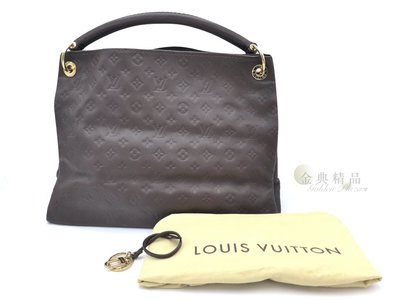 Louis Vuitton LV 路易威登 M94171  Artsy MM 經典牛皮壓紋 城市包/單柄肩背包(深棕)