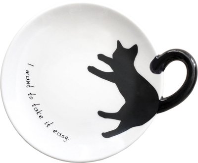 【cheerio】4月日本代購/ 貓咪陶瓷小盤子 小碟子 / 可愛動物圖案點心盤 / 現貨