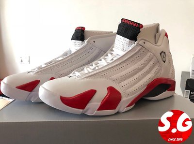 S.G Air Jordan 14 ‘Candy Cane’ 白紅 籃球鞋 男鞋 487471-100
