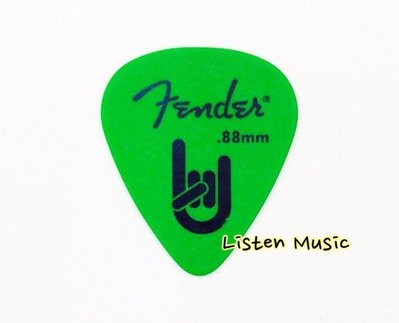 立昇樂器 Fender Pick (0.88mm) 彈片 撥片 Rock Pick 15元/片 10片以上免運