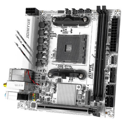 電腦主板精粵B550i GAMING主板itx迷你AM4銳龍R5 4000/5000系電腦主板DDR4