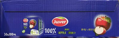 #COSTCO代購~JUVER 100%蘋果汁 200mlX30瓶 NO.105918
