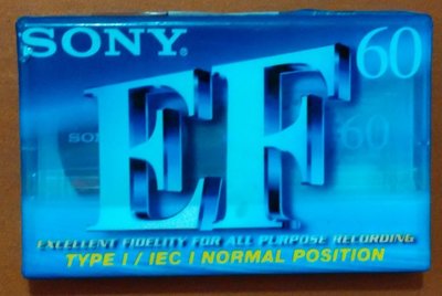 全新 空白錄音帶 SONY TYPE-I EF-60 60分鐘 1捲30元