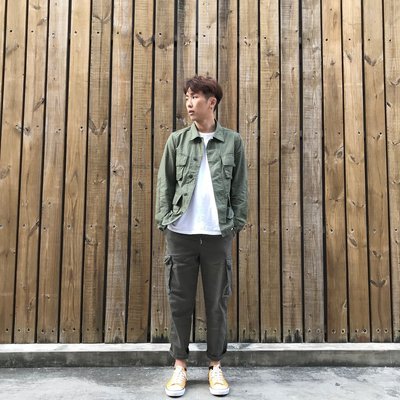 【inSAne】Korea Select / 四口袋 / 軍裝 / 襯衫外套 / 黑色 & 藍色 & 綠色