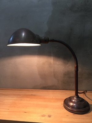 古董老件銅桌燈