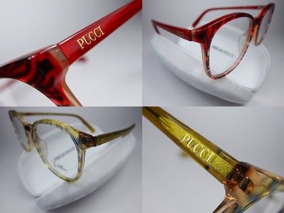信義計劃 眼鏡 全新真品 EMILIO PUCCI 光學眼鏡 彈簧圓框 超越 Dior YSL BV glasses..