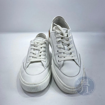 BRAND楓月 HERMES H字小白鞋 #42  愛馬仕  休閒鞋 服飾 配件 皮件 平底鞋 精品