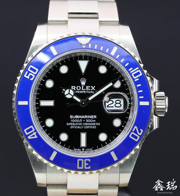 【鑫瑞鐘錶】Rolex 勞力士 Submariner 126619LB 126619 新款 藍水鬼 18K白金 盒單全
