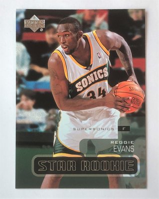 [NBA]2002-03  Upper Deck  Reggie Evans #407 Rookie RC