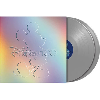 Disney 100 迪士尼100週年紀念 2LP銀膠唱片銀色彩膠唱片