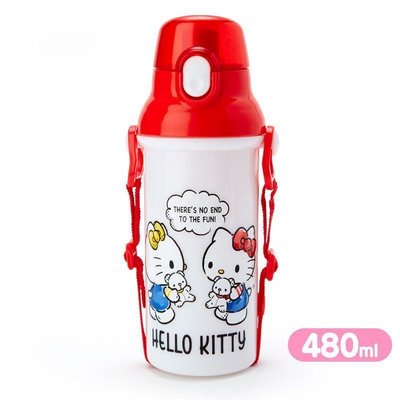 凱蒂貓kitty 日本製 彈蓋 直飲水壺 480ML 直飲水壺