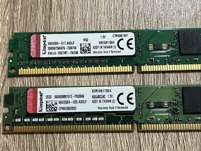 記憶體 金士頓DDR3-1600/4G*2=8G/便宜賣