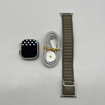 95新Apple Watch Ultra 2_國行_GPS+蜂窩_鈦金屬_49mm二手正常使用痕跡，外觀輕微劃痕，在保2024.10.14，