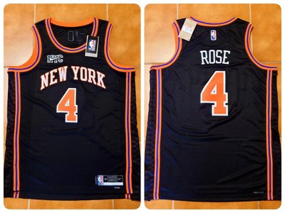 Derrick Rose Nike NBA 尼克隊城市版球衣 City Edition SW 玫瑰 75週年鑽石標