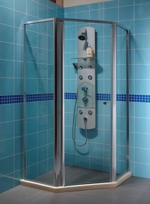 ╚楓閣精品衛浴╗ 五角型簡框式淋浴門