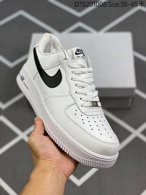 Nike Air Force 1 AF1 白黑/小權志龍 男女低幫運動