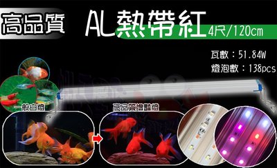 蝦兵蟹將【抗漲價】高品質AL熱帶紅增豔LED跨燈【4尺/120cm】超增艷 低熱能 節電 高亮度 雙排LED燈